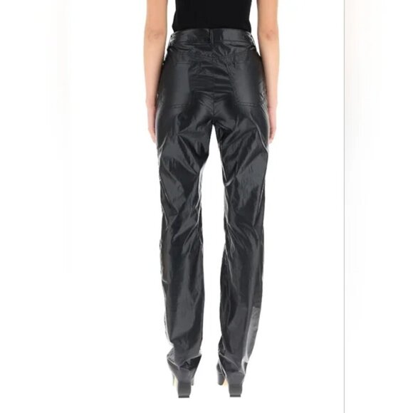 Sportmax | Bella Coated Trousers In Black - Picture 3 of 16